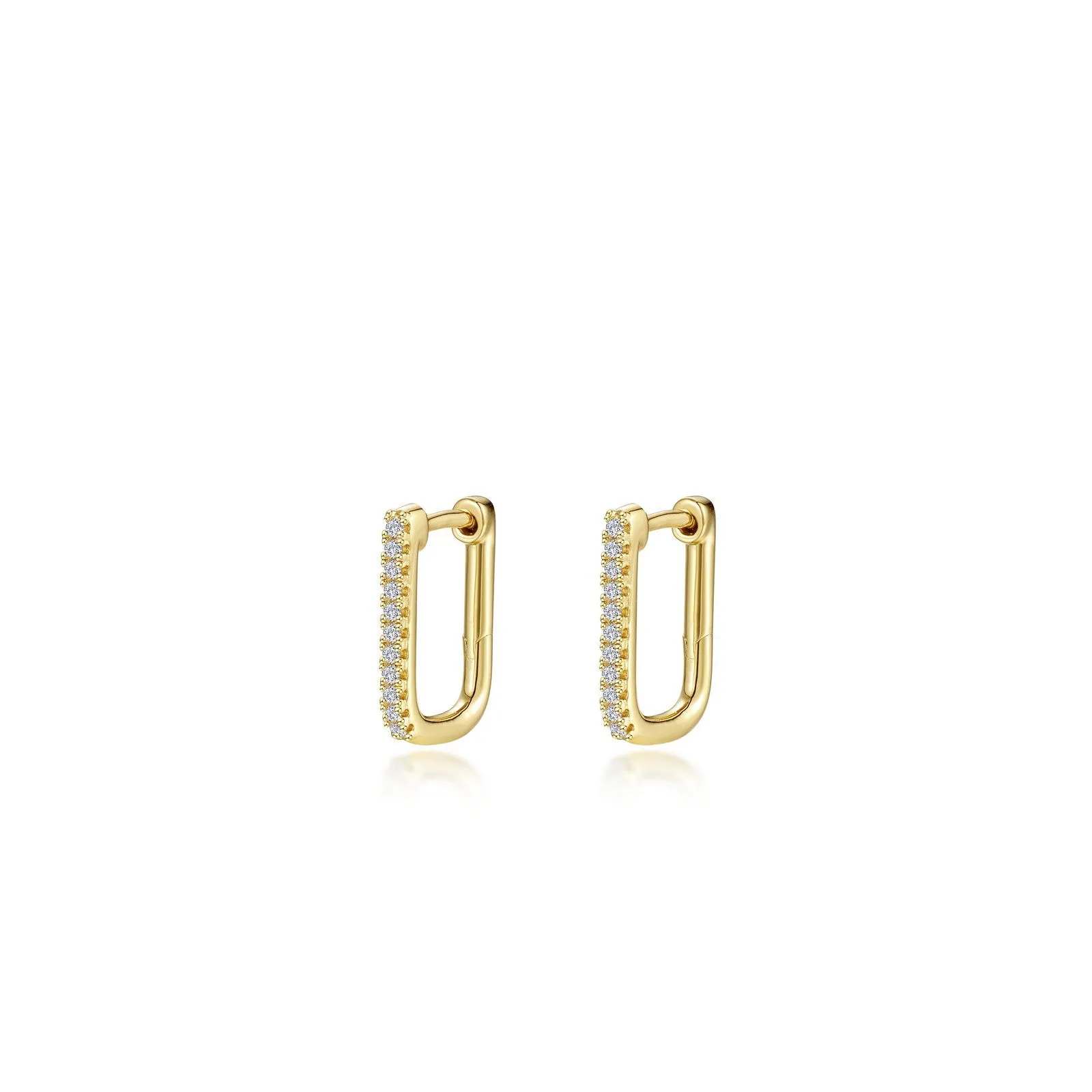 15mm x 11mm Rectangle Hoop Earrings