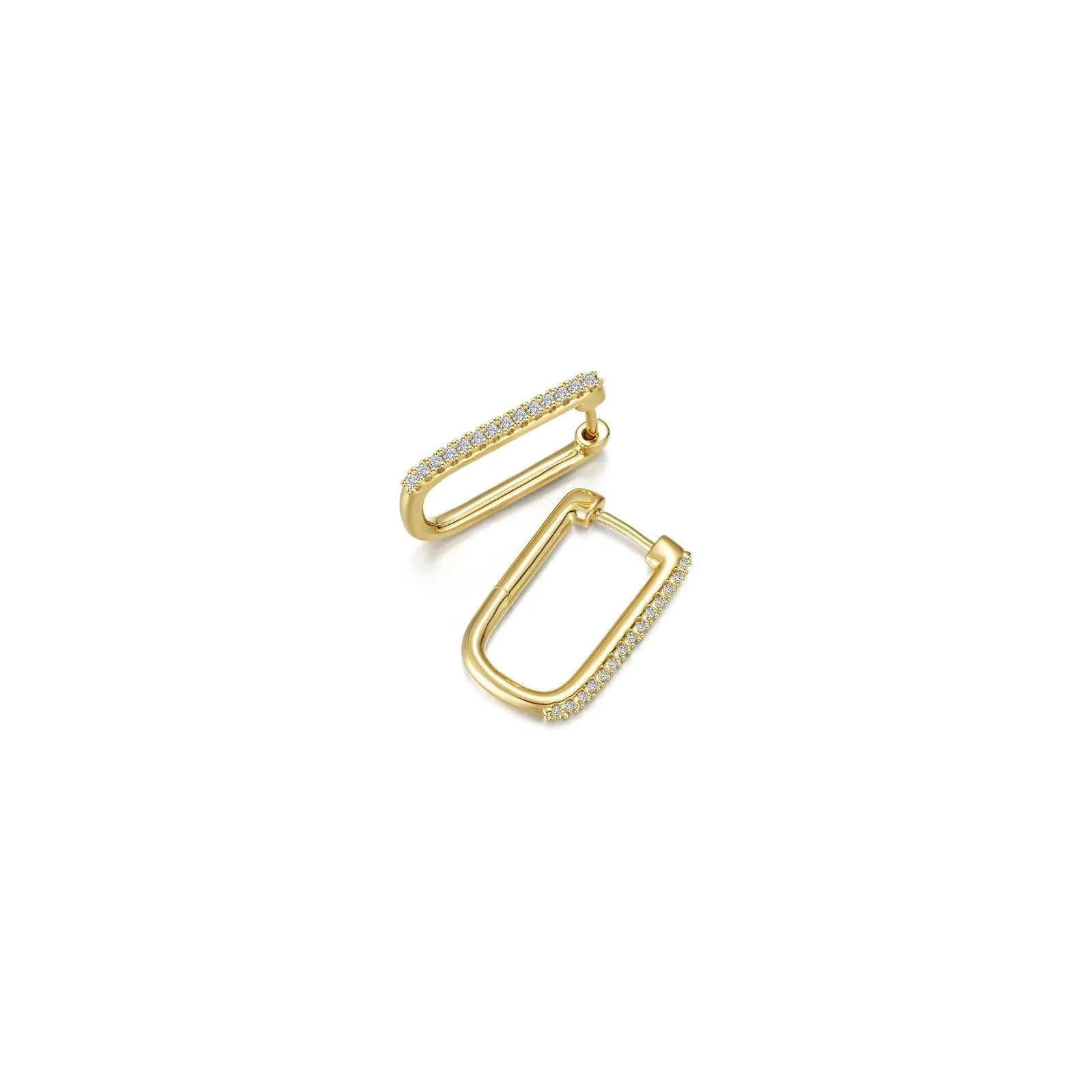 15mm x 11mm Rectangle Hoop Earrings