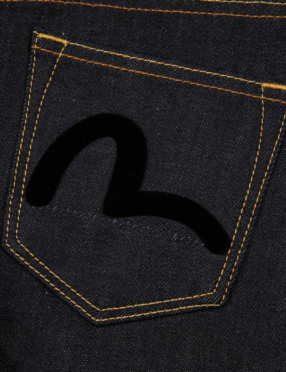 Allover Logo Jacquard and Seagull Embroidery Loose Fit Denim Short