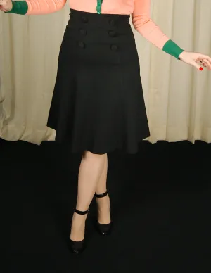 Black Nora Fit & Flare Skirt