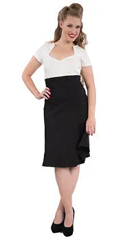 Black Nora Fit & Flare Skirt