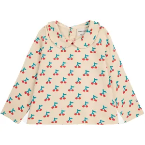 Bobo Choses White Cherry All Over Collar Shirt