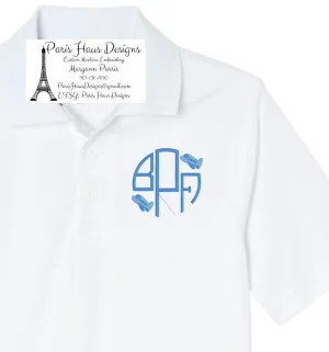 Boys Monogram Polo Design
