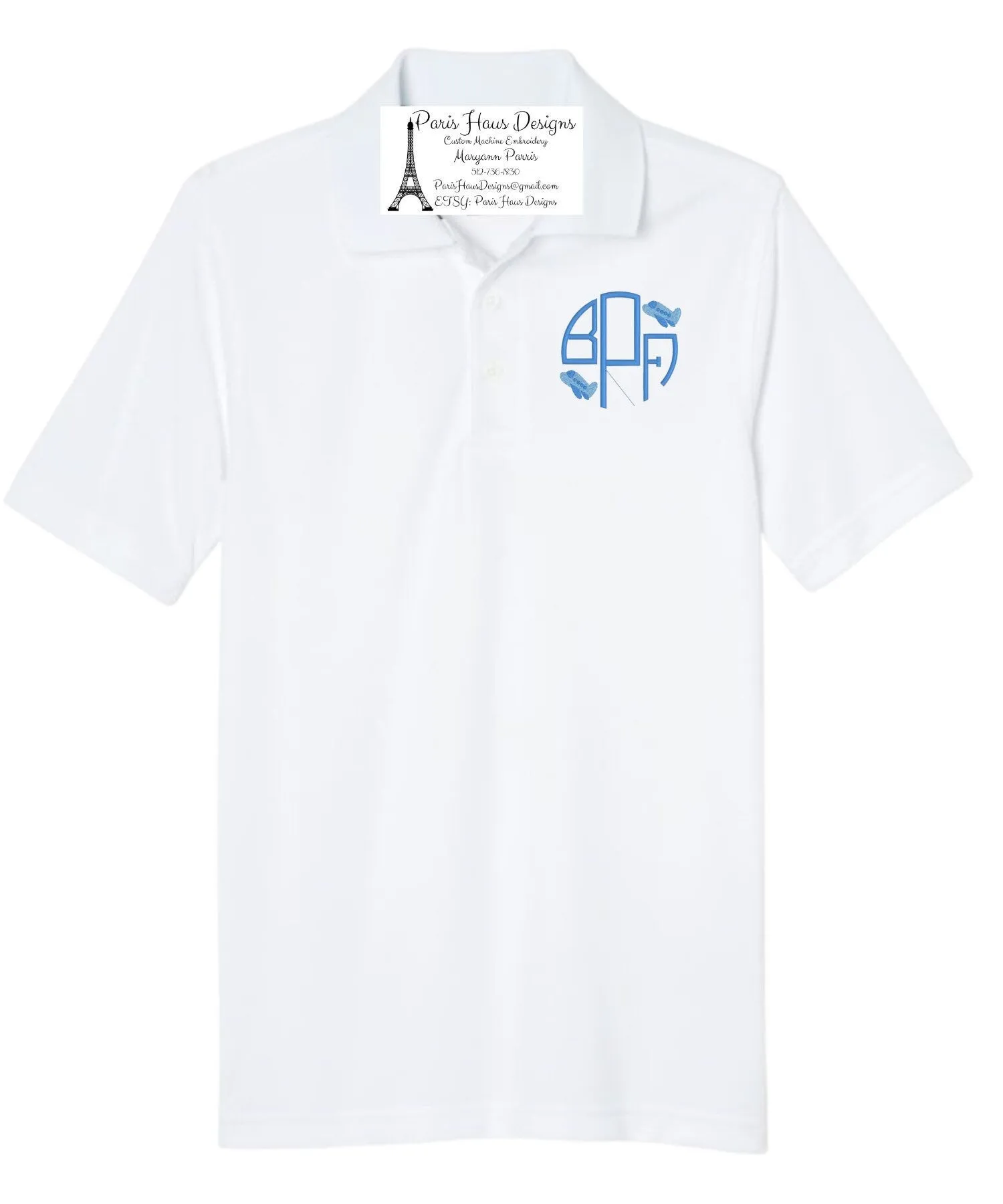 Boys Monogram Polo Design