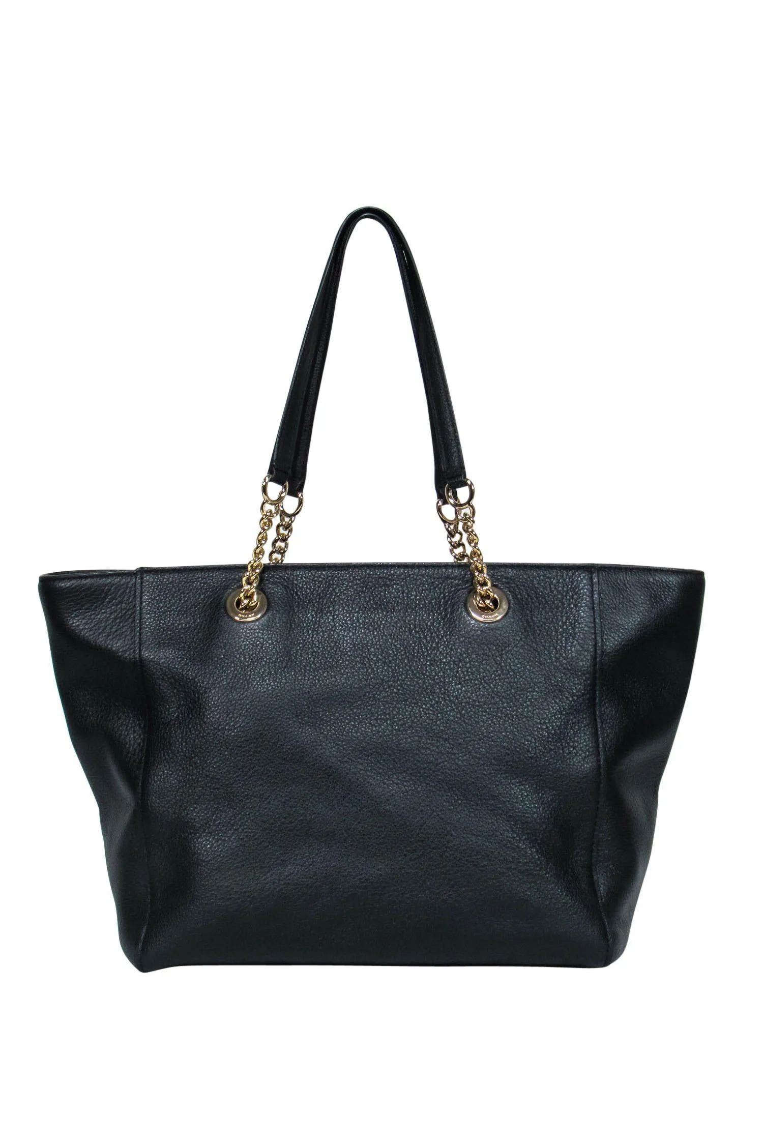 Coach - Black Pebbled Leather "Elle" Large Tote