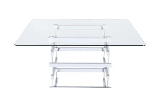 Counter - Height Table Glass - White by Couch.com