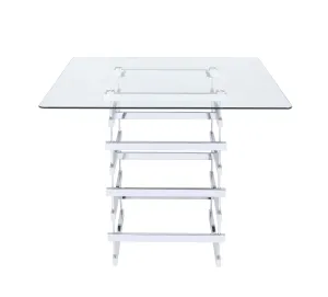Counter - Height Table Glass - White by Couch.com