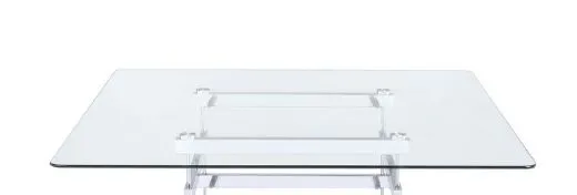 Counter - Height Table Glass - White by Couch.com
