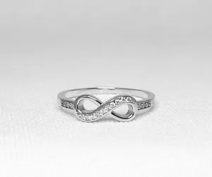 Delicate Infinity Cubic Ring