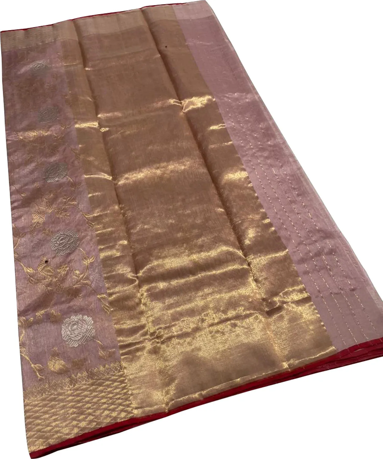 Elegant Pink Chanderi Handloom Pure Silk Saree