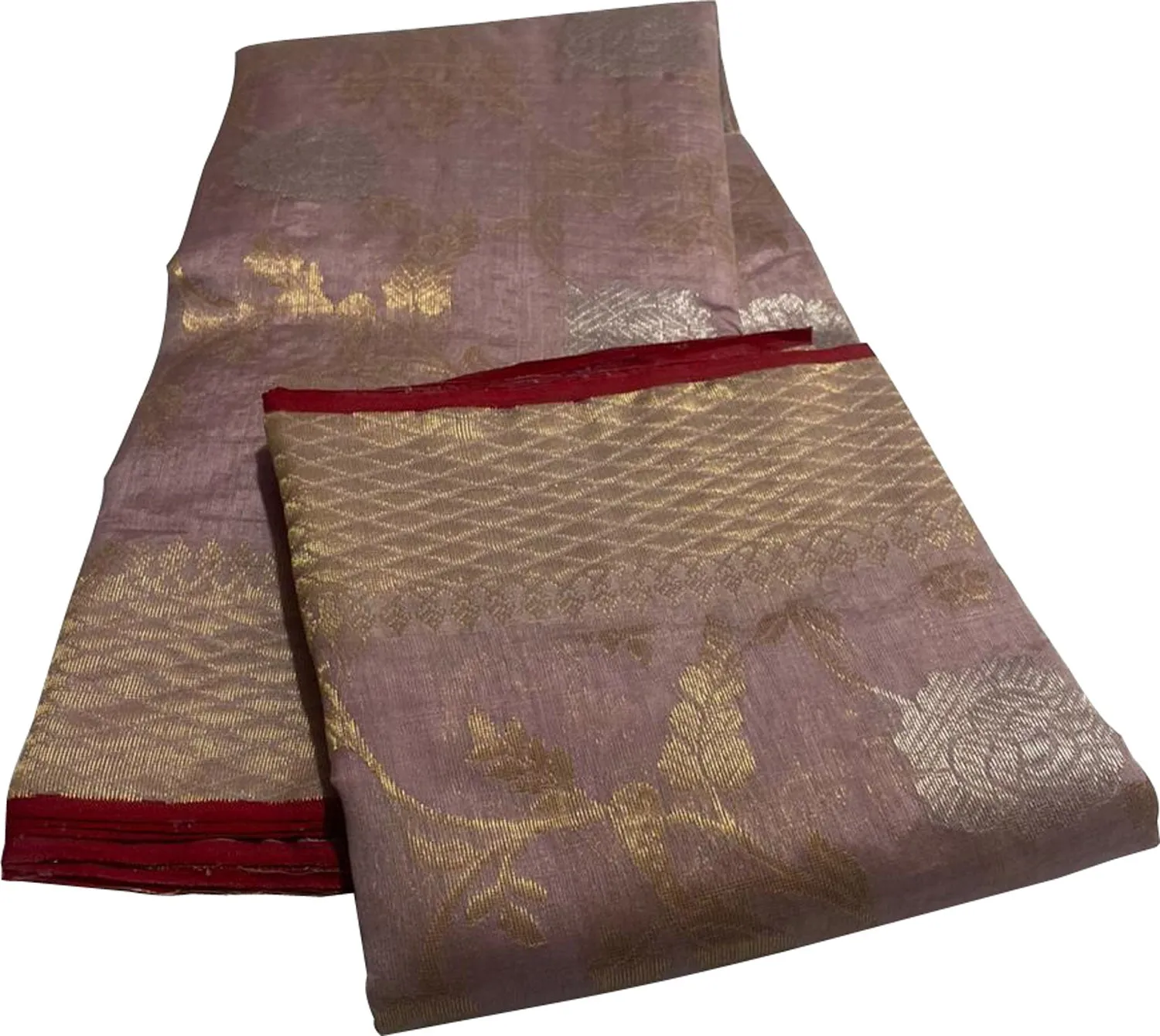 Elegant Pink Chanderi Handloom Pure Silk Saree