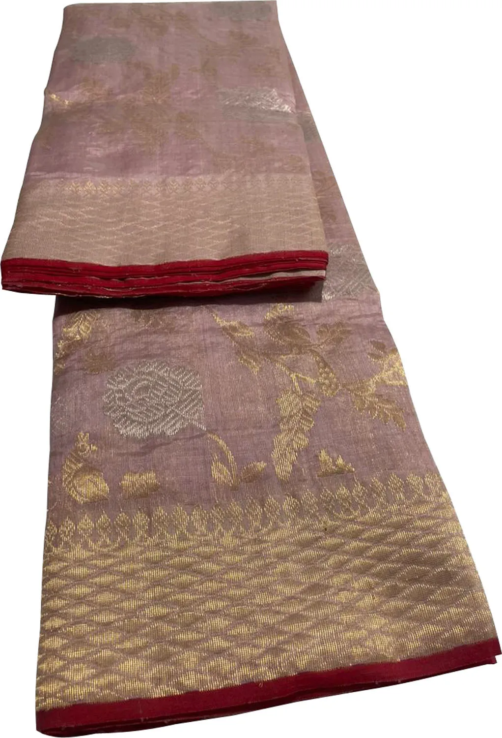 Elegant Pink Chanderi Handloom Pure Silk Saree