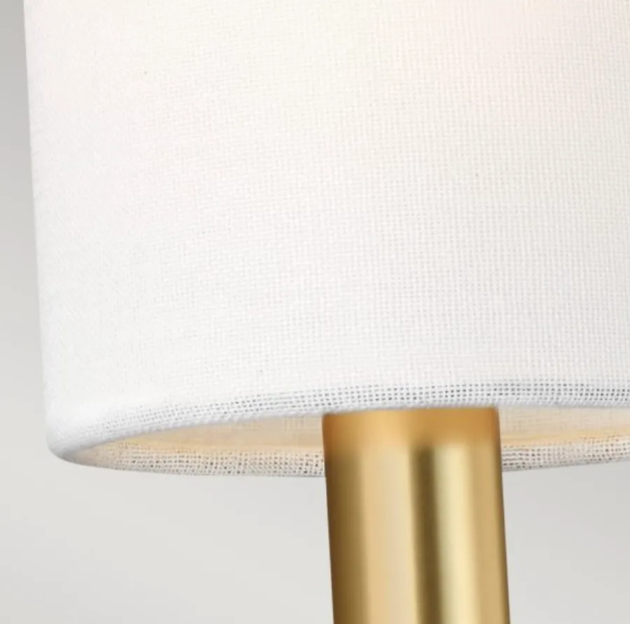 Elegant Single Wall Light in Burnished/Brushed Brass - ID 10963
