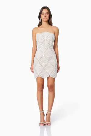 Elliatt Harper Dress in Ivory Nude