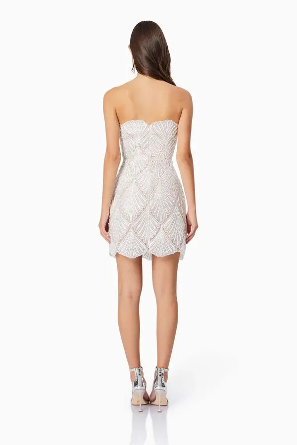 Elliatt Harper Dress in Ivory Nude