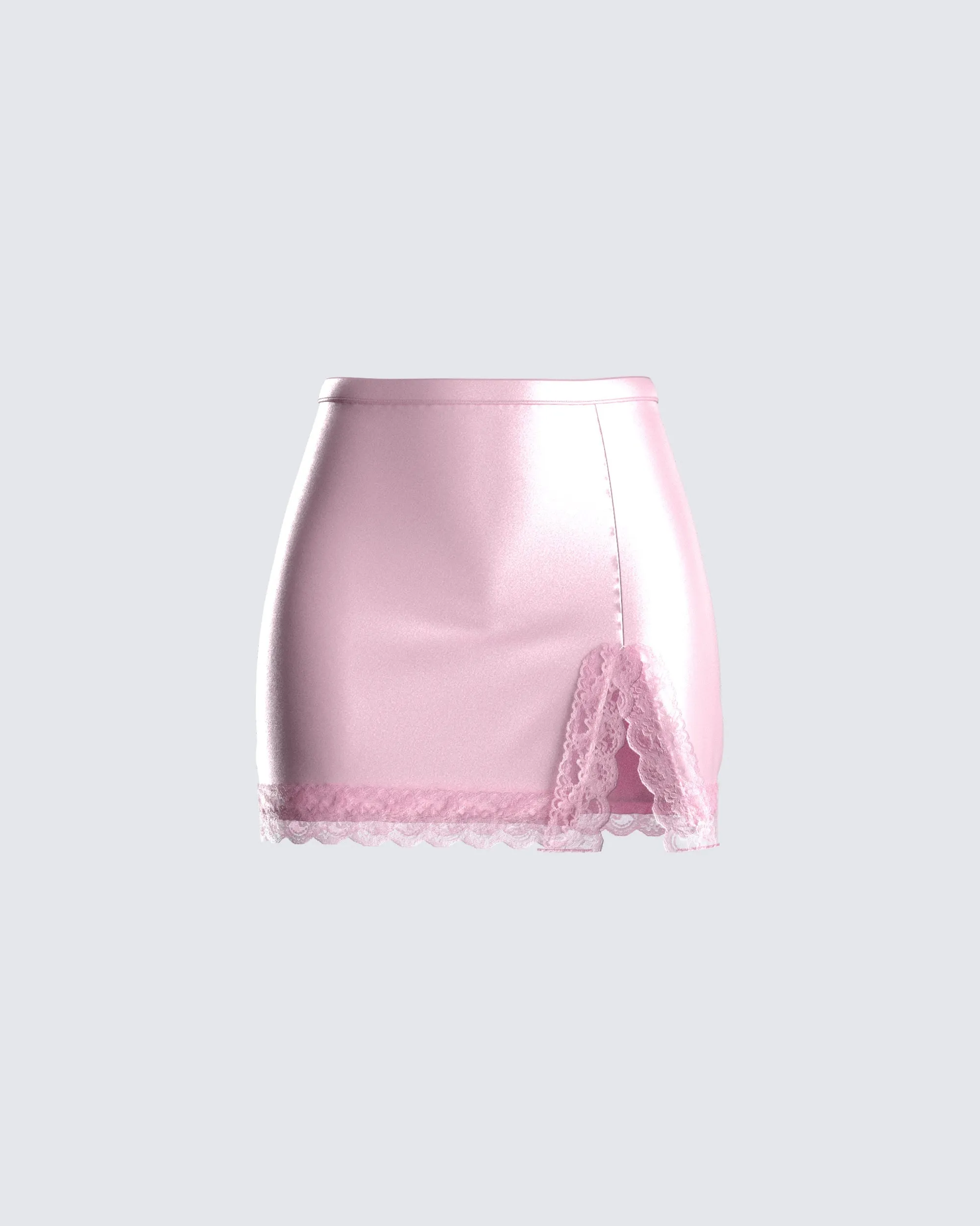 Eris Pink Lace Trim Skirt