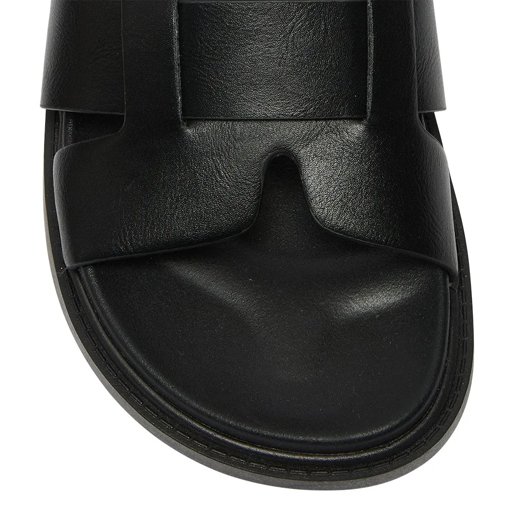 Felton Slide in Black Smooth