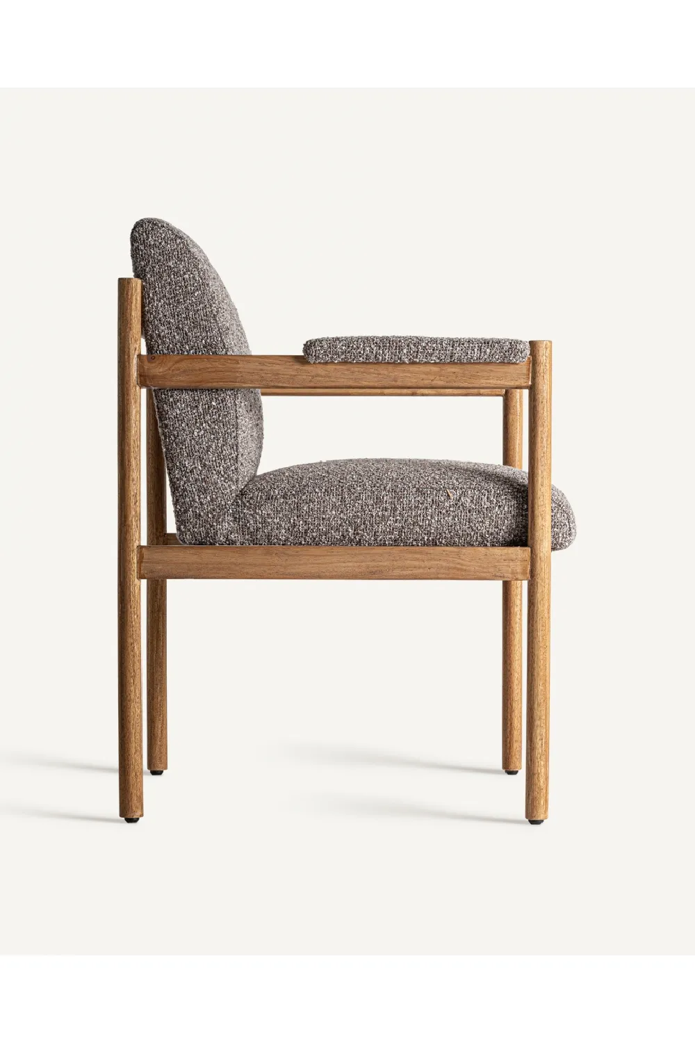 Gray Padded Accent Armchair | Vical Home Bezier
