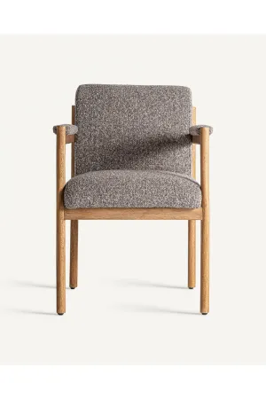 Gray Padded Accent Armchair | Vical Home Bezier