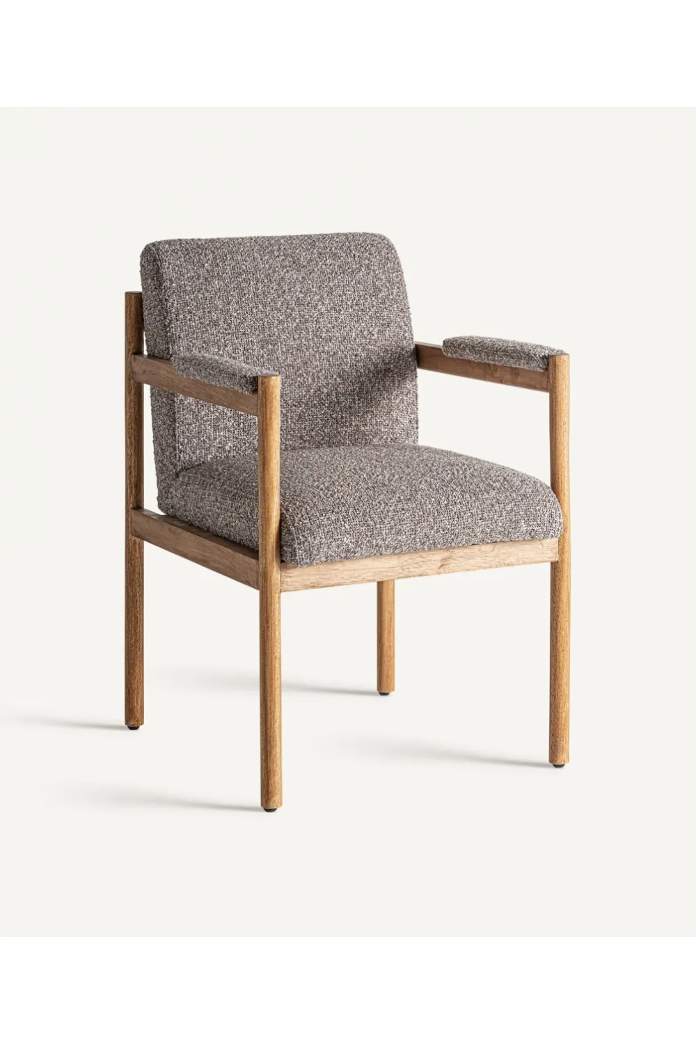 Gray Padded Accent Armchair | Vical Home Bezier