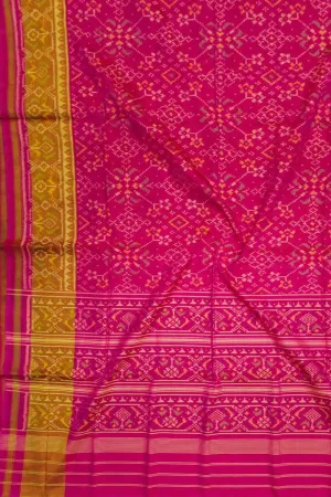 Handloom Single Ikat Rajkot Patola Pure Silk Saree