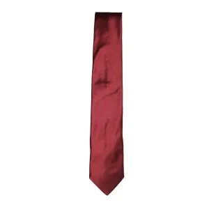 HEMLEY Plain Silk Tie DARK RED