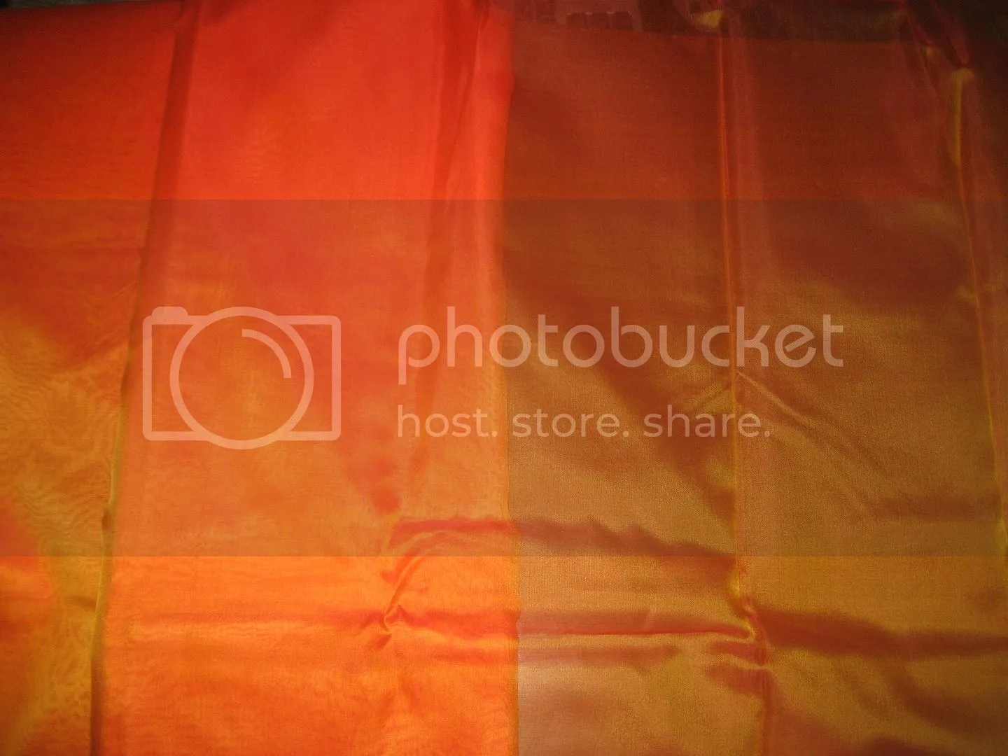 Hot Orange SILK ORGANZA FABRIC 54&quot; WIDE