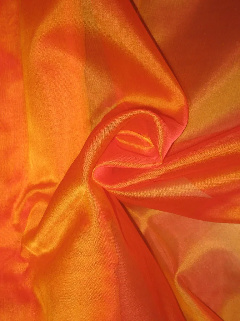Hot Orange SILK ORGANZA FABRIC 54&quot; WIDE