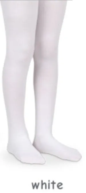 Jefferies Seamless White Organic Cotton Tights