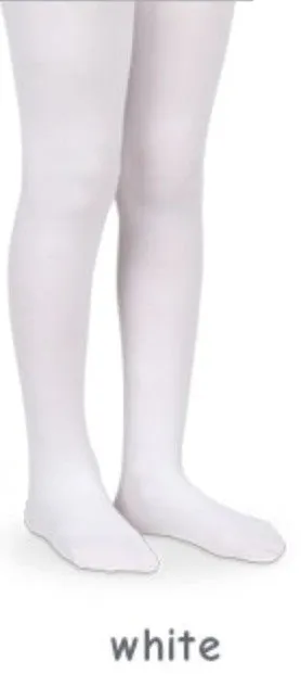 Jefferies Seamless White Organic Cotton Tights