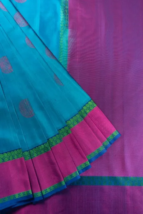 Kanchi Silk Hand-woven Sari