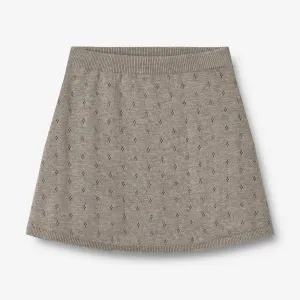 Knit Skirt Marta - warm grey melange