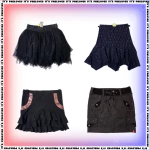 Little Black Y2K Skirts (SS-525)