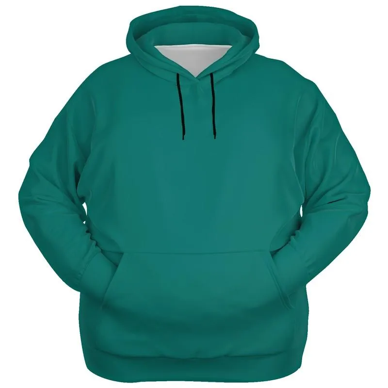 Medium Blue-Green Hoodie | Unisex | with PLUS sizes | C100M0Y50K45