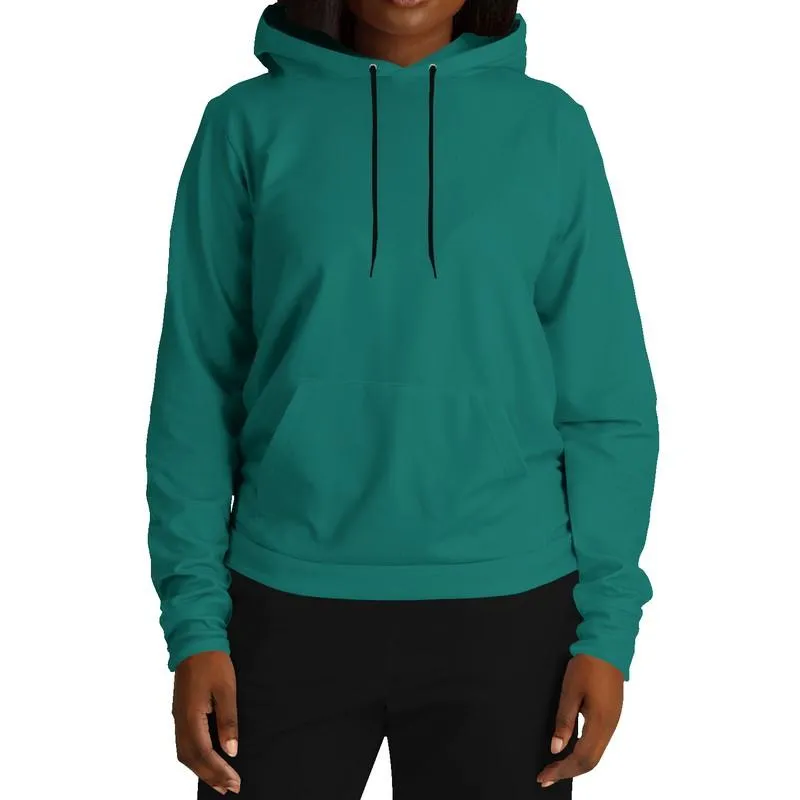 Medium Blue-Green Hoodie | Unisex | with PLUS sizes | C100M0Y50K45