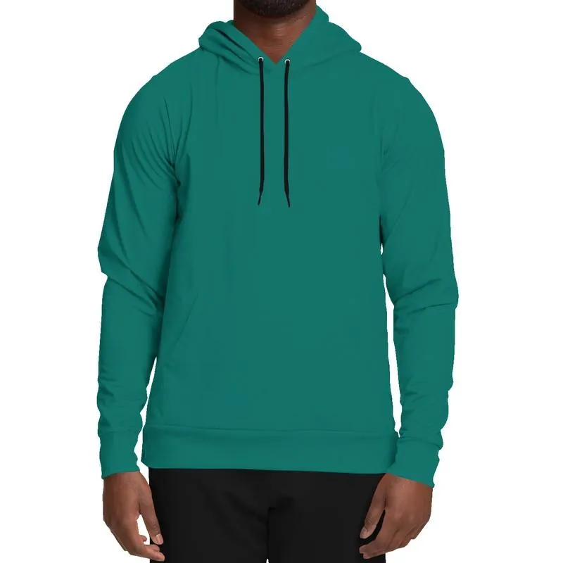 Medium Blue-Green Hoodie | Unisex | with PLUS sizes | C100M0Y50K45