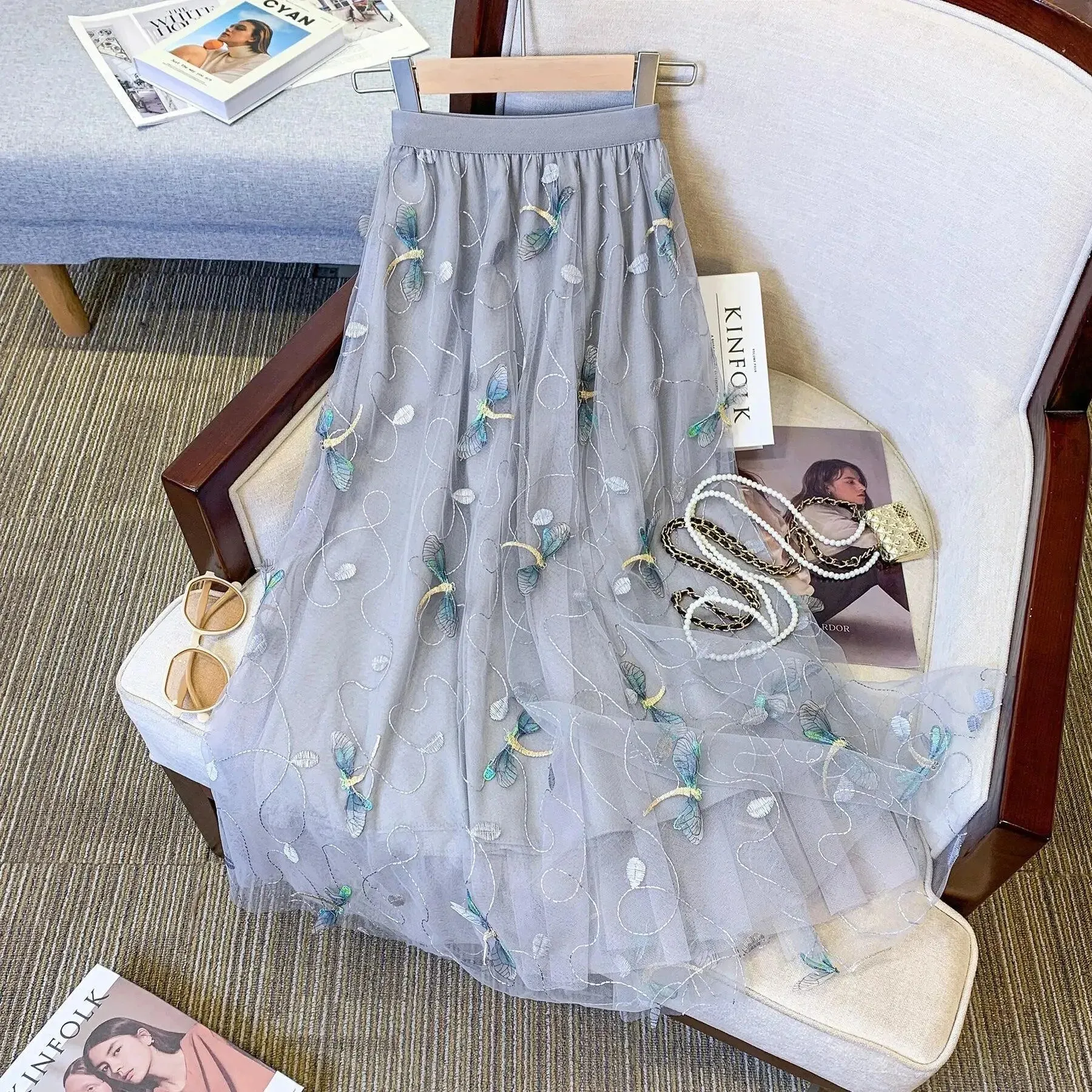 Mesh Skirt Fairy Style A-Line
