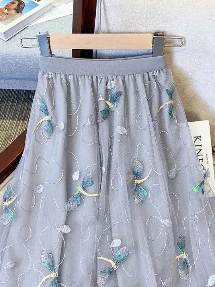 Mesh Skirt Fairy Style A-Line