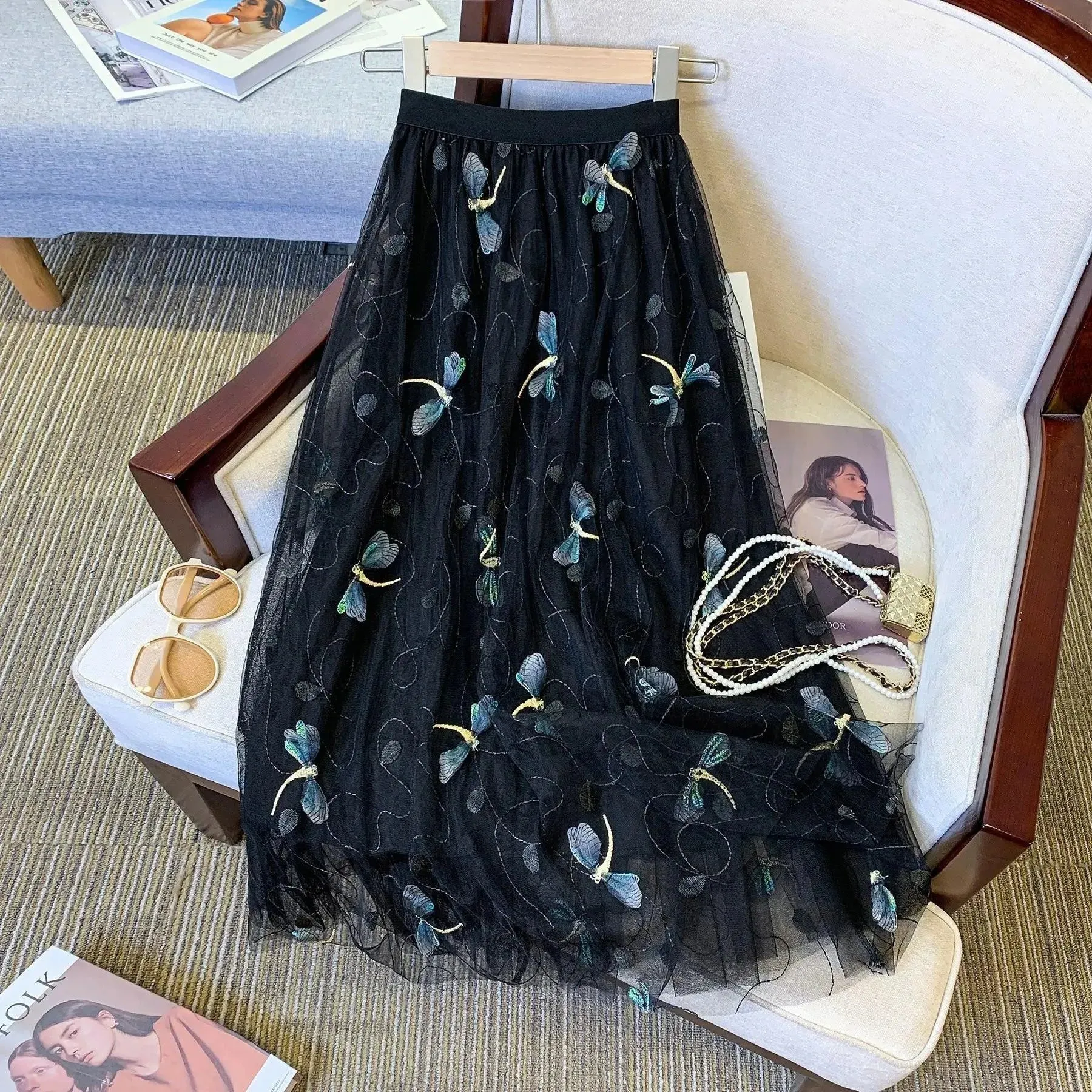 Mesh Skirt Fairy Style A-Line