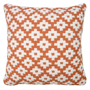 Modern Swiss Sun Woven Geometric Throw Pillow Square