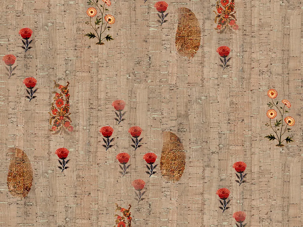 Multicolor Floral Digital Printed Cotton Linen Fabric (Wholesale)