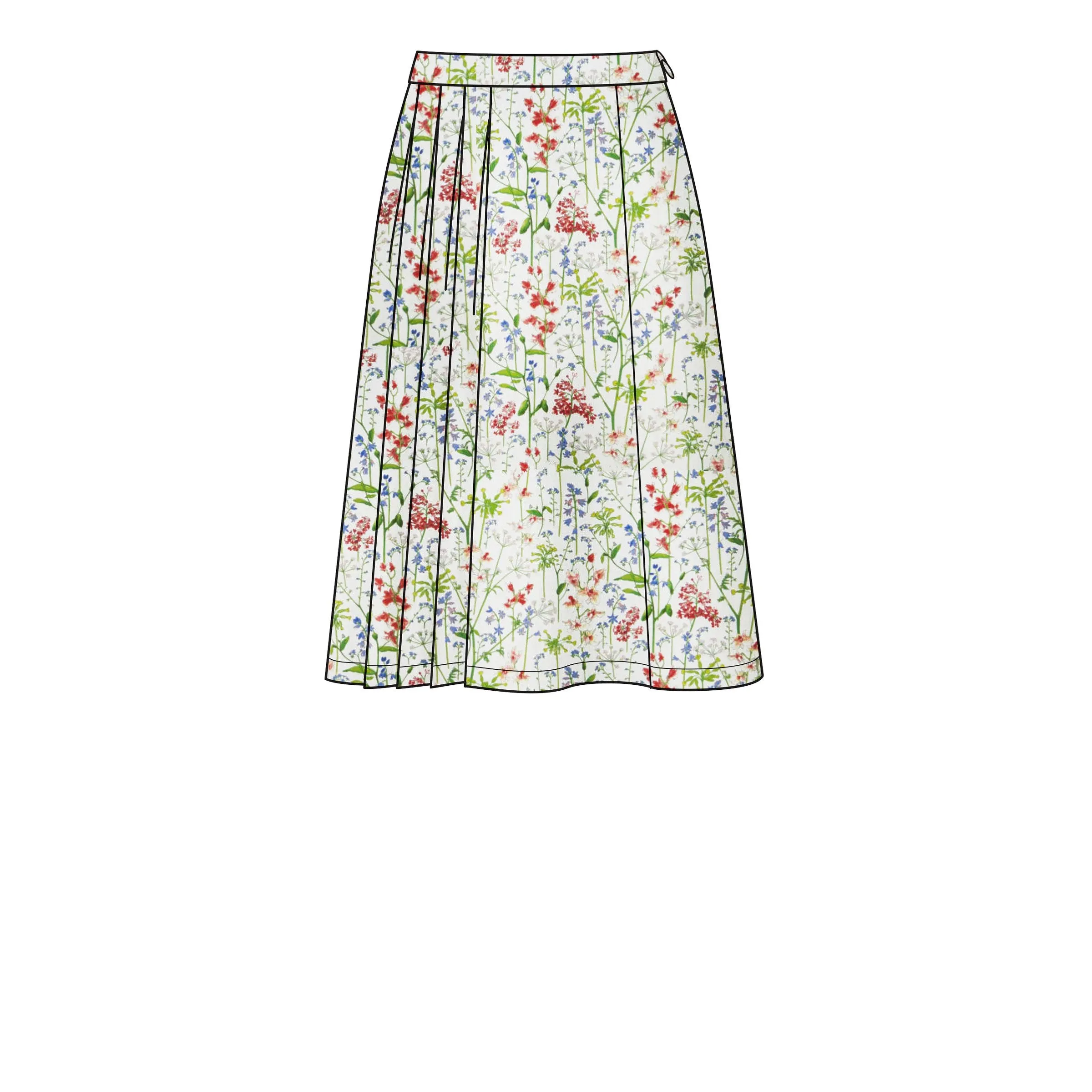 New Look Sewing Pattern 6659  Pleated Skirt