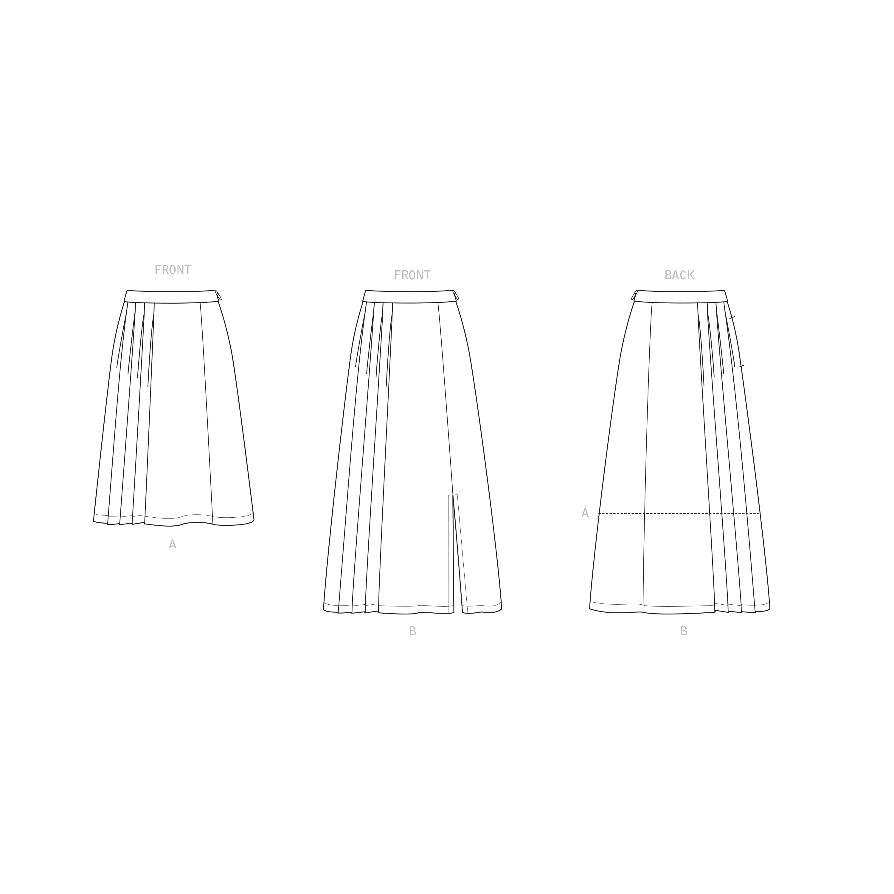 New Look Sewing Pattern 6659  Pleated Skirt