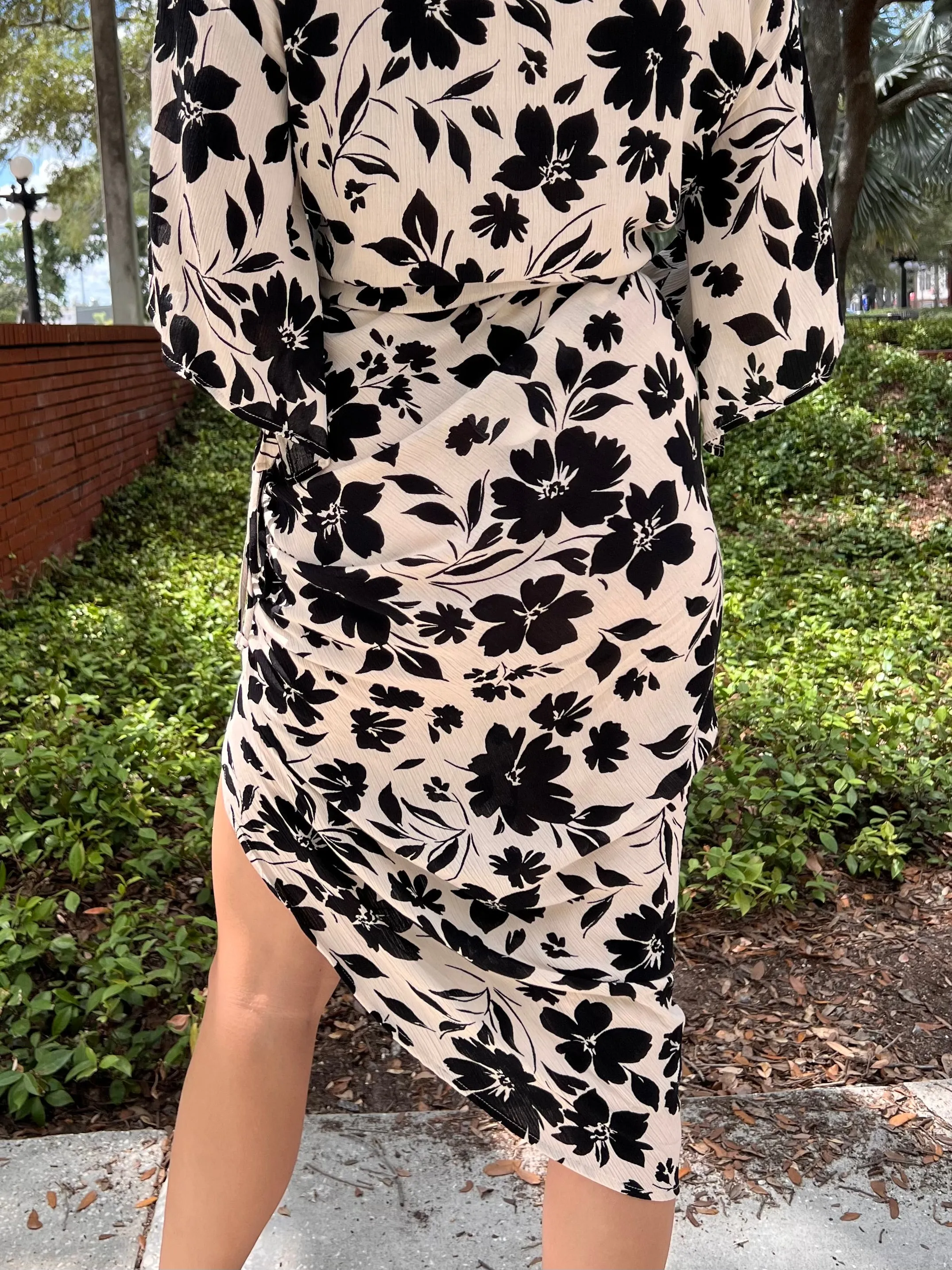 NOAH PRINTED SKIRT IN BLACK