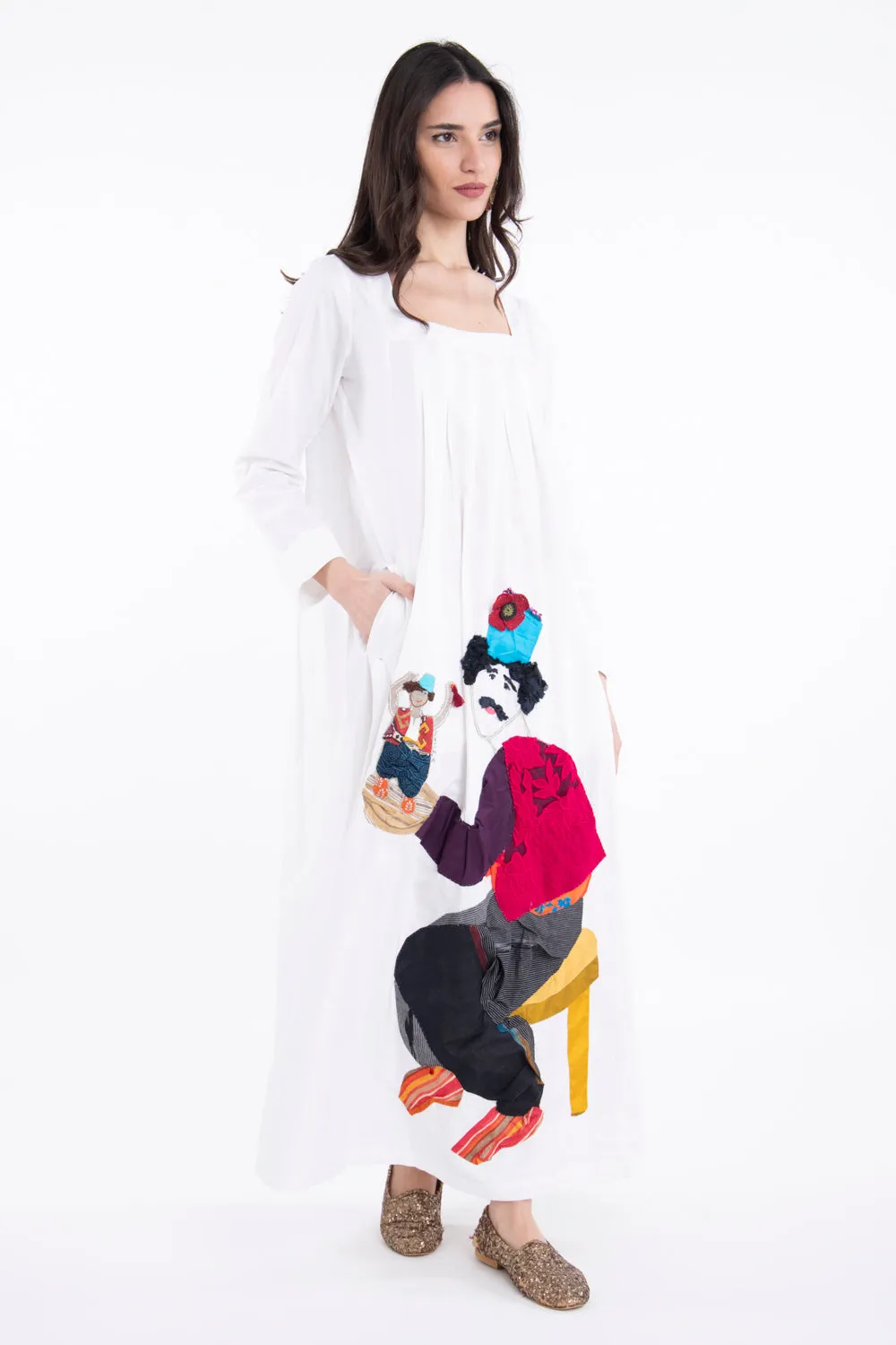 One-Of-A-Kind Rana Hand Embroidered Dress