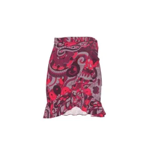 Pena Wrap Mini Flounce Skirt