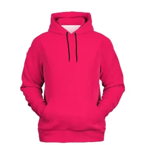Pink Color Hoodie | Unisex | with PLUS sizes | Bright Pure Pink | C0M100Y50K0