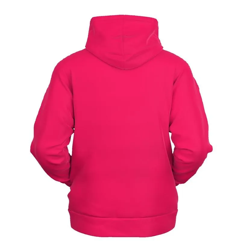 Pink Color Hoodie | Unisex | with PLUS sizes | Bright Pure Pink | C0M100Y50K0