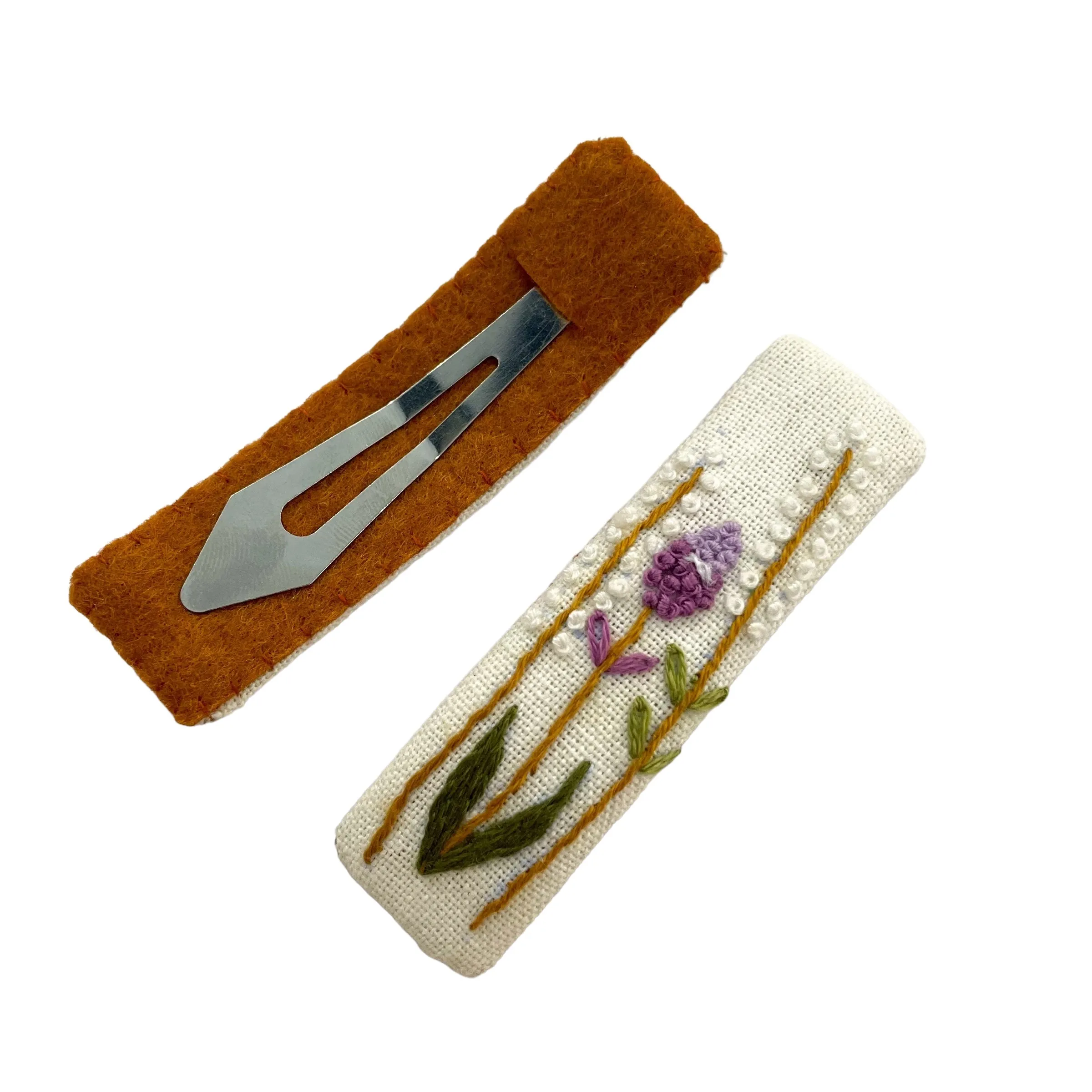 QECF Embroidered Hair Clip