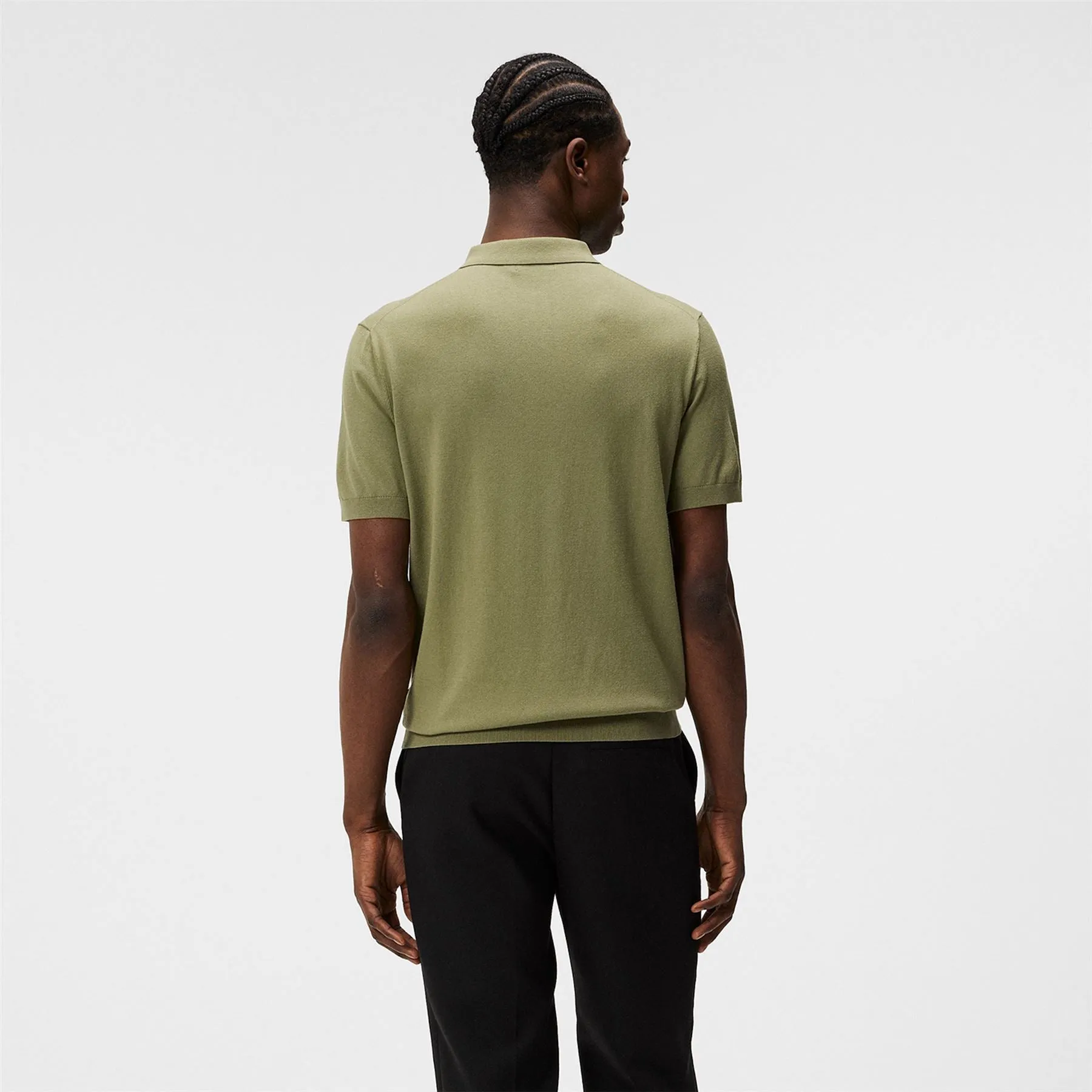 Ridge Rayon Silk Slim Fit Polo Oil Green - SS24